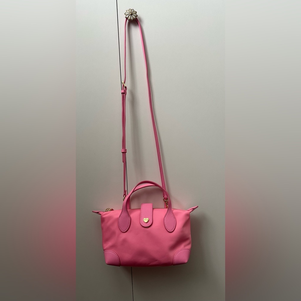 NWOT Stoney Clover Lane Pink Pouchette Crossbody Bag 02 - Picture 3 of 7